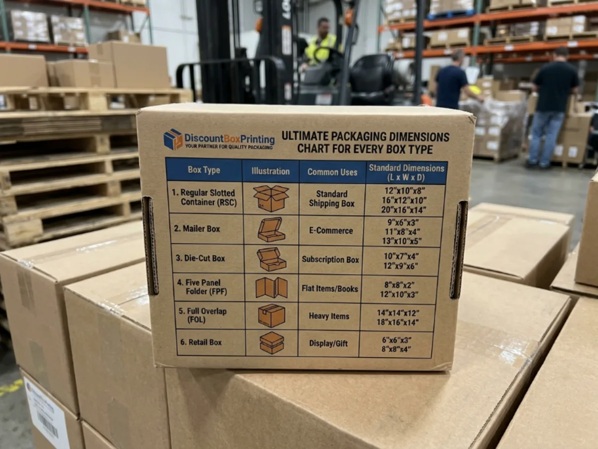 Ultimate Packaging Dimensions Chart for Every Box Type