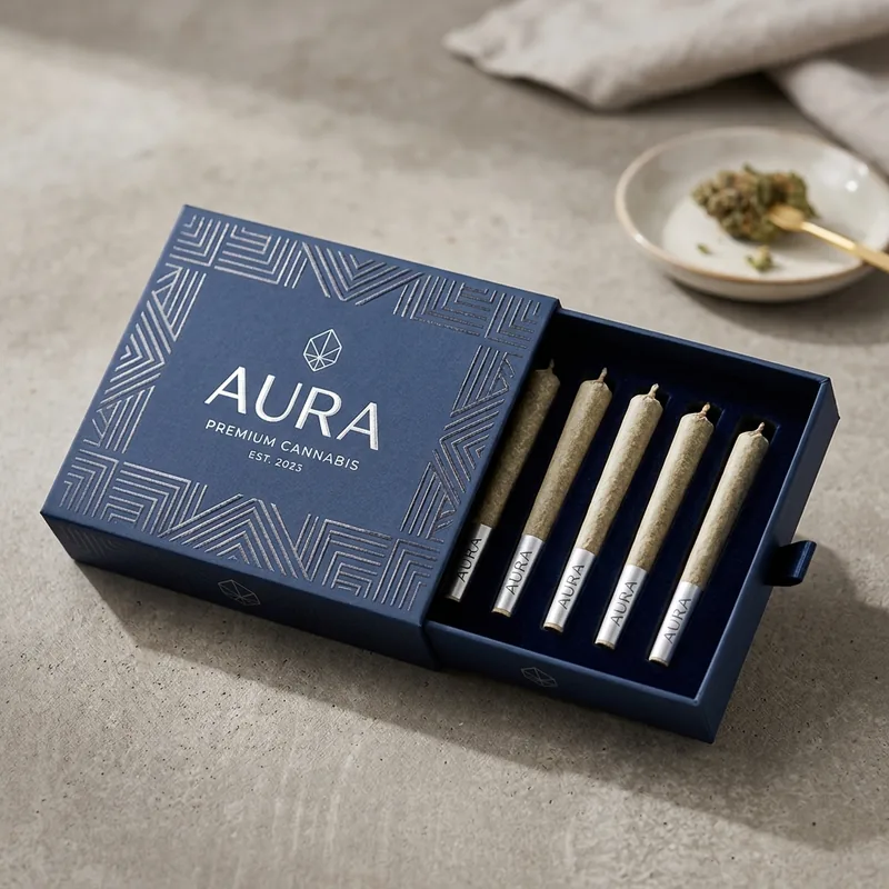 Range of custom pre-roll boxes in single and multi-pack styles