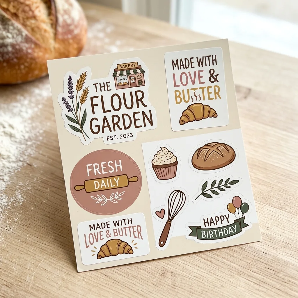 Custom Bakery Stickers