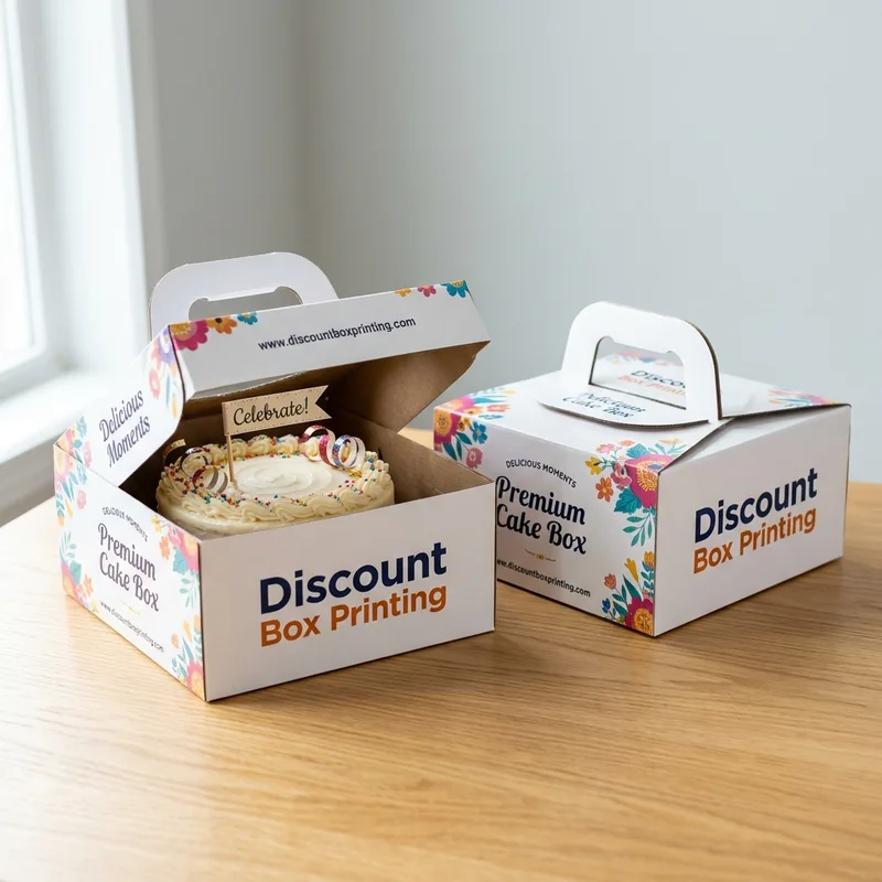 Custom bakery packaging — Custom Cake Boxes with Handle
