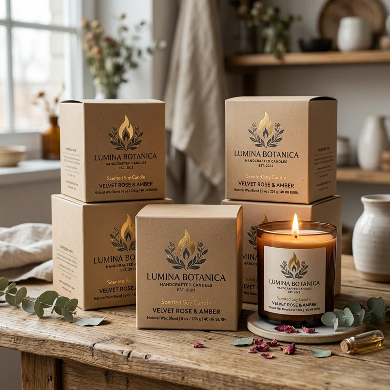 Custom candle packaging — Custom Candle Boxes with Logo