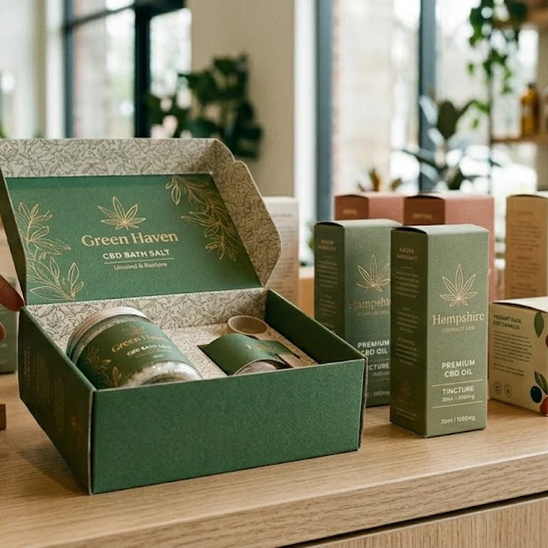 Branded child-resistant CBD boxes that still look premium