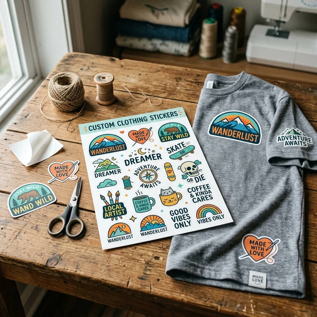 Custom Clothing Stickers