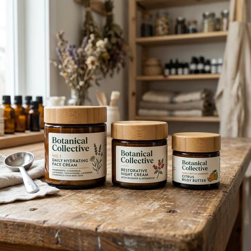 Custom cream jars and cosmetic packaging printed on premium stock