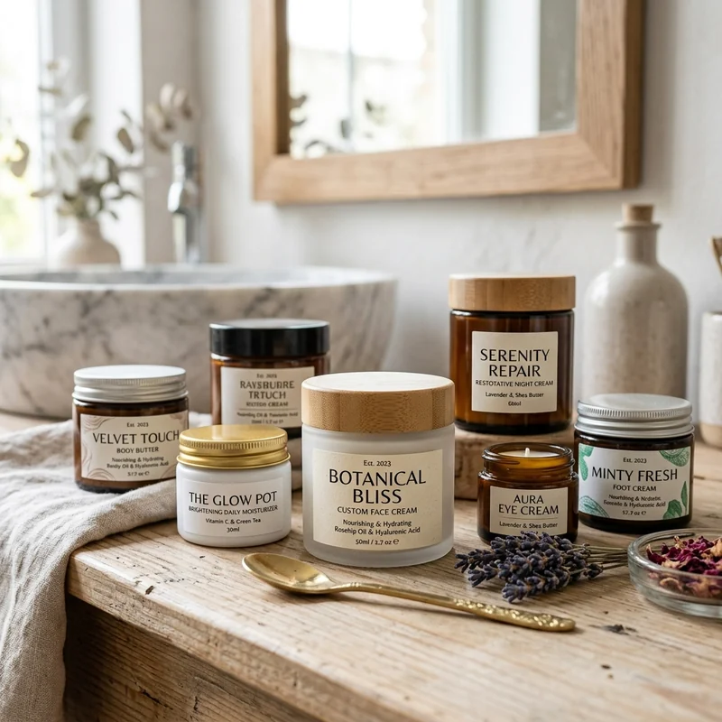 Custom Cream Jars