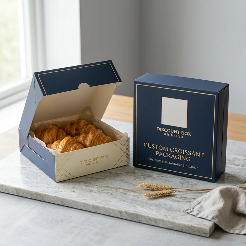 Custom bakery packaging — Custom Croissant Packaging