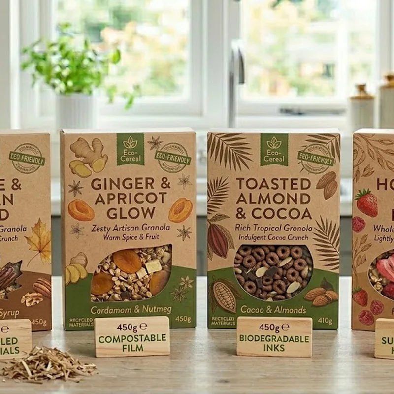 Custom cereal packaging — Custom Eco-Friendly Cereal Boxes