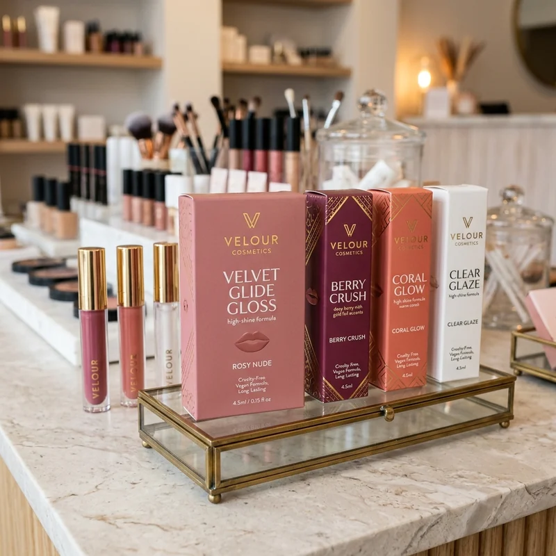 Custom cosmetic packaging — Custom Lip Gloss Boxes
