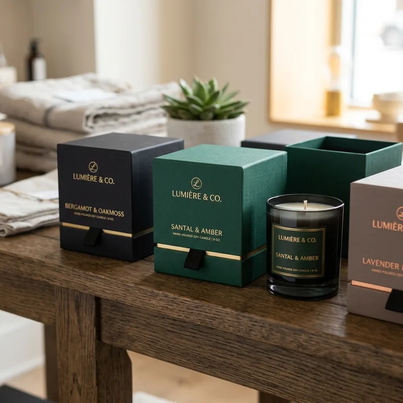 Custom candle packaging — Custom Luxury Candle Boxes