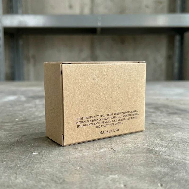 Kraft soap boxes reused to organize small household items
