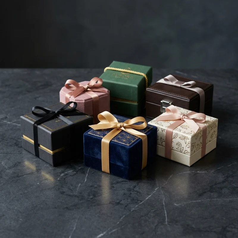 Luxury gift boxes with a fitted insert and clean design