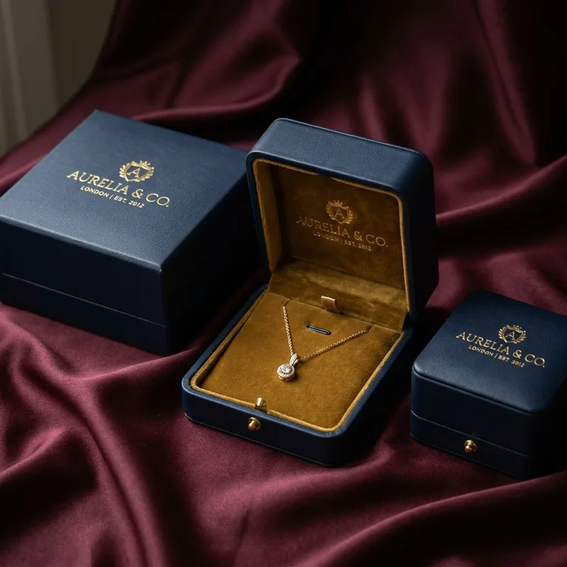 Custom printed luxury jewelry boxes with foam inserts