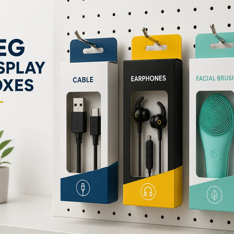 Custom display packaging — Peg Display Boxes