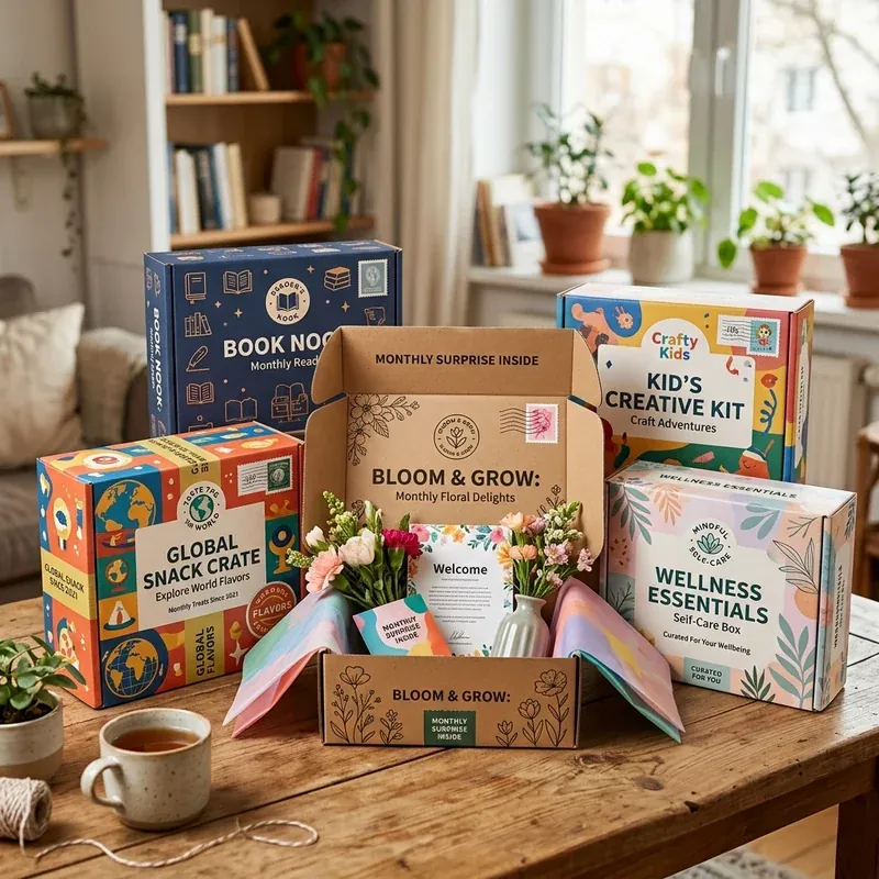 Custom subscription mailer boxes for a recurring DTC brand